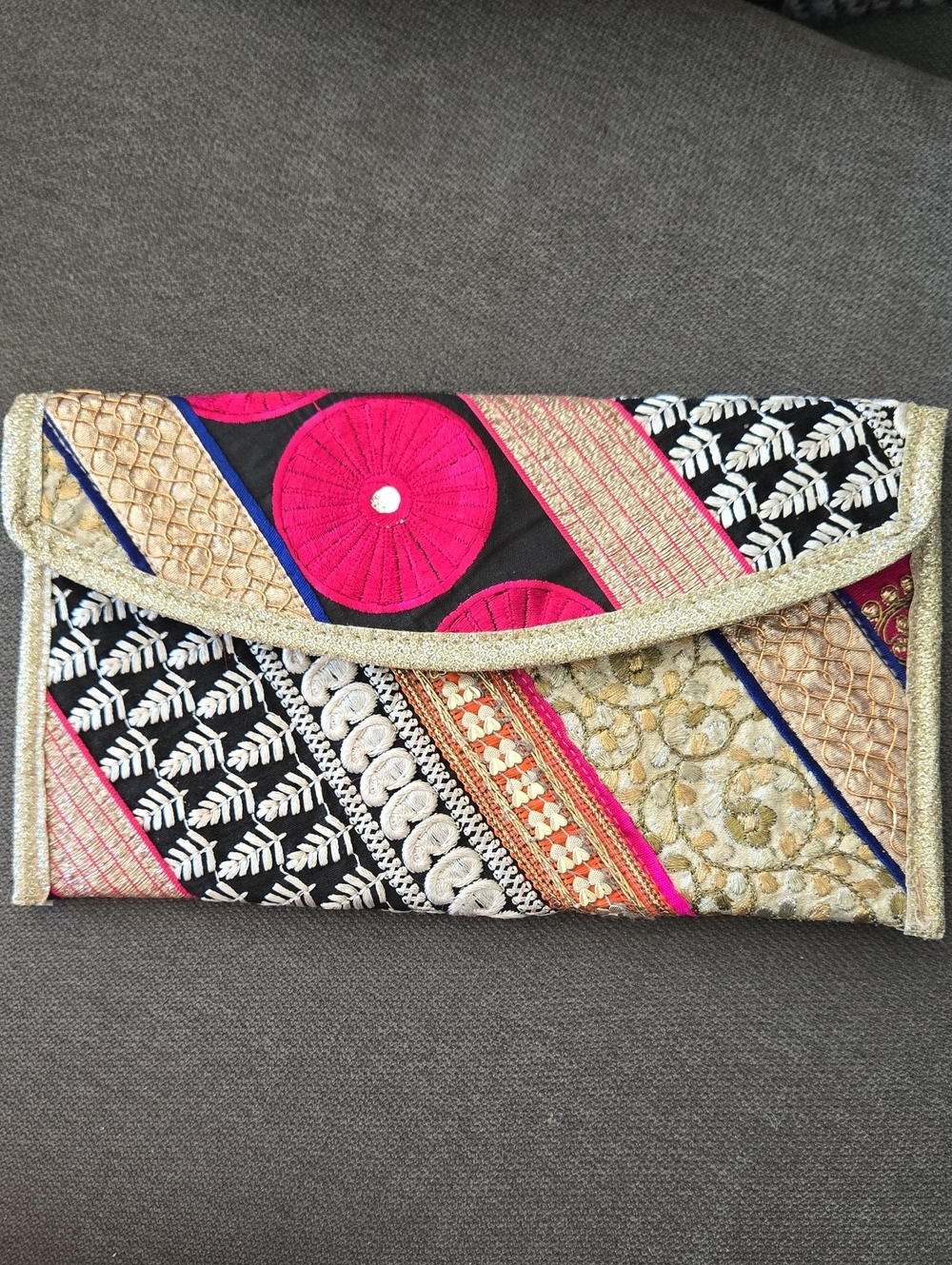 Egyptian Embroidered Patchwork Clutch